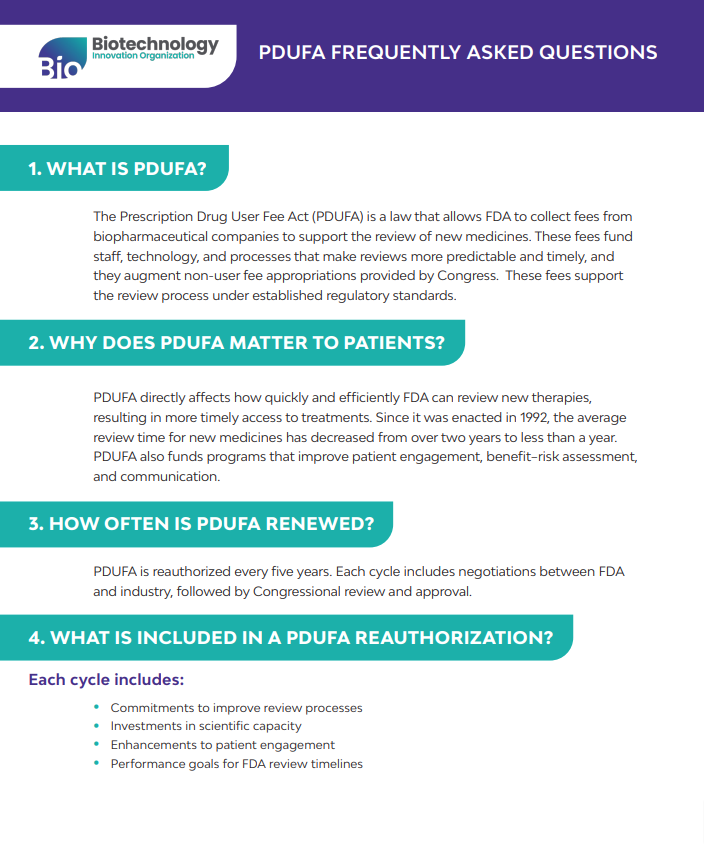 PDUFA FAQs